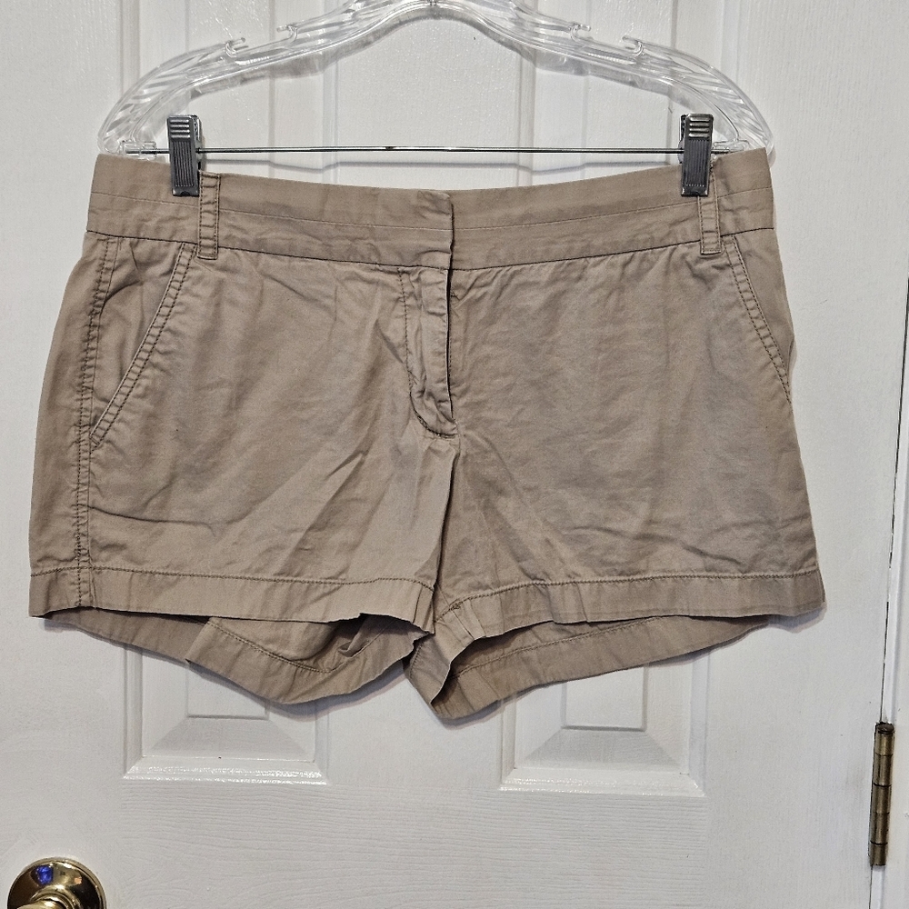 J. Crew Women's Beige Cargo Shorts Size 10